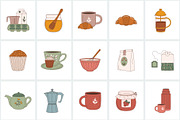Winter everyday color icon set, an Icon by NatalieArtShop (Thumbnail 4 of 9)