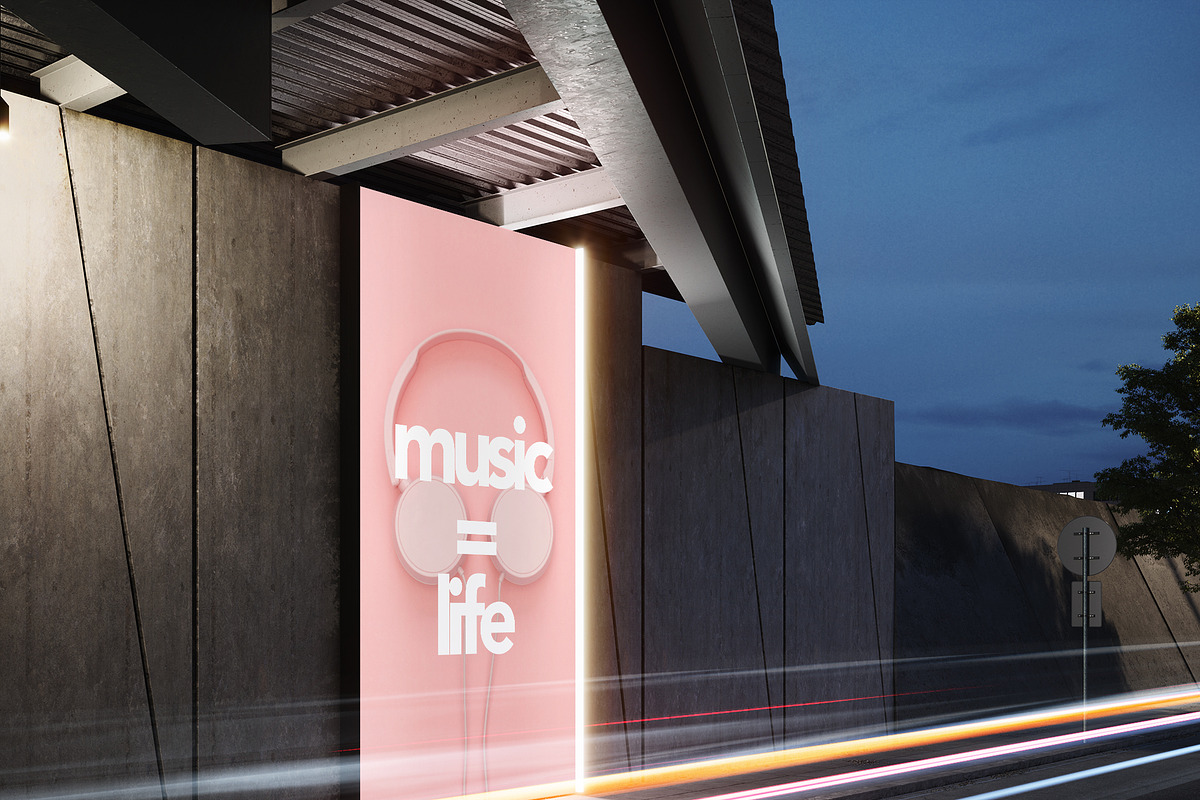 Under the Bridge - Billboard Mock-up, an Advertising Mockup by GK Creative (Photo 3 of 8)