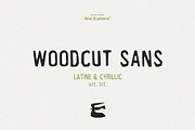 Woodcut Sans - Latine & Cyrillic, a Handwritten Font by line & plane (Thumbnail 1 of 12)