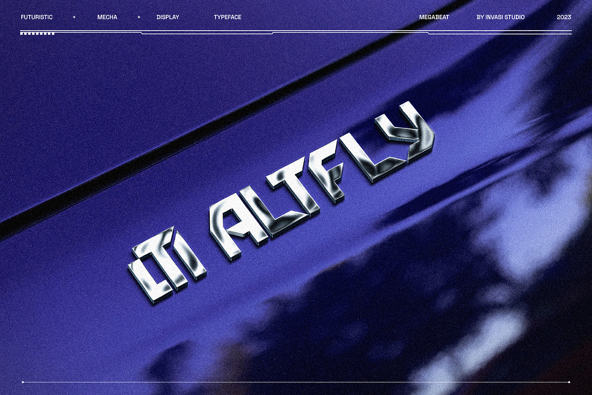 Megabeat - Retro Futurism Fonts, a Sans Serif Font by Invasi Studio (Photo 7 of 10)