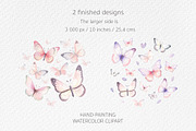 Watercolour Butterflies and Flowers, an Illustration by Lemon design (Thumbnail 11 of 17)