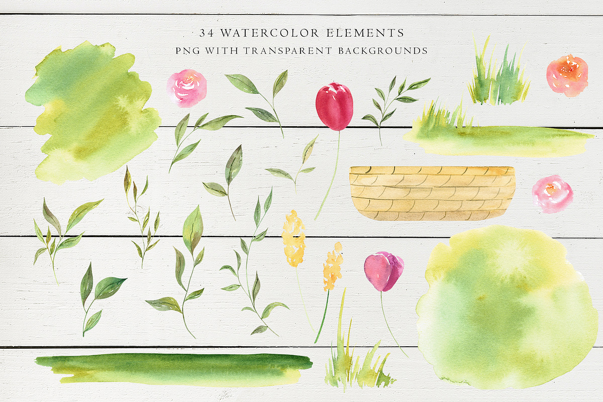Watercolor Easter bunny, a Seasonal Illustration by LeriaArt watercolor (Photo 4 of 13)