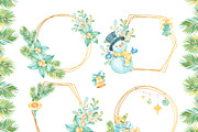 Christmas Watercolor Clipart, a Decorative Illustration by Natalya_Mona_Art (Thumbnail 2 of 8)