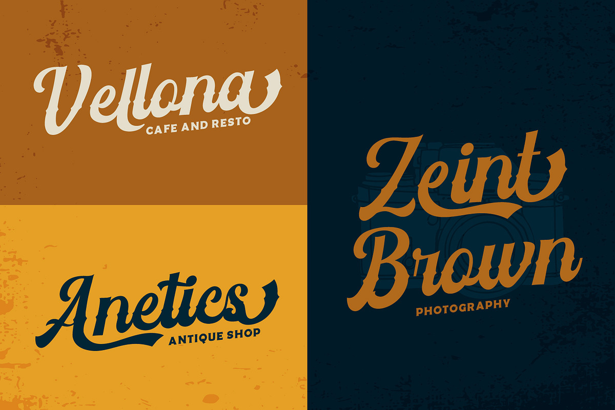 Vintage Feeling, a Script Font by Vintage Division (Photo 7 of 10)