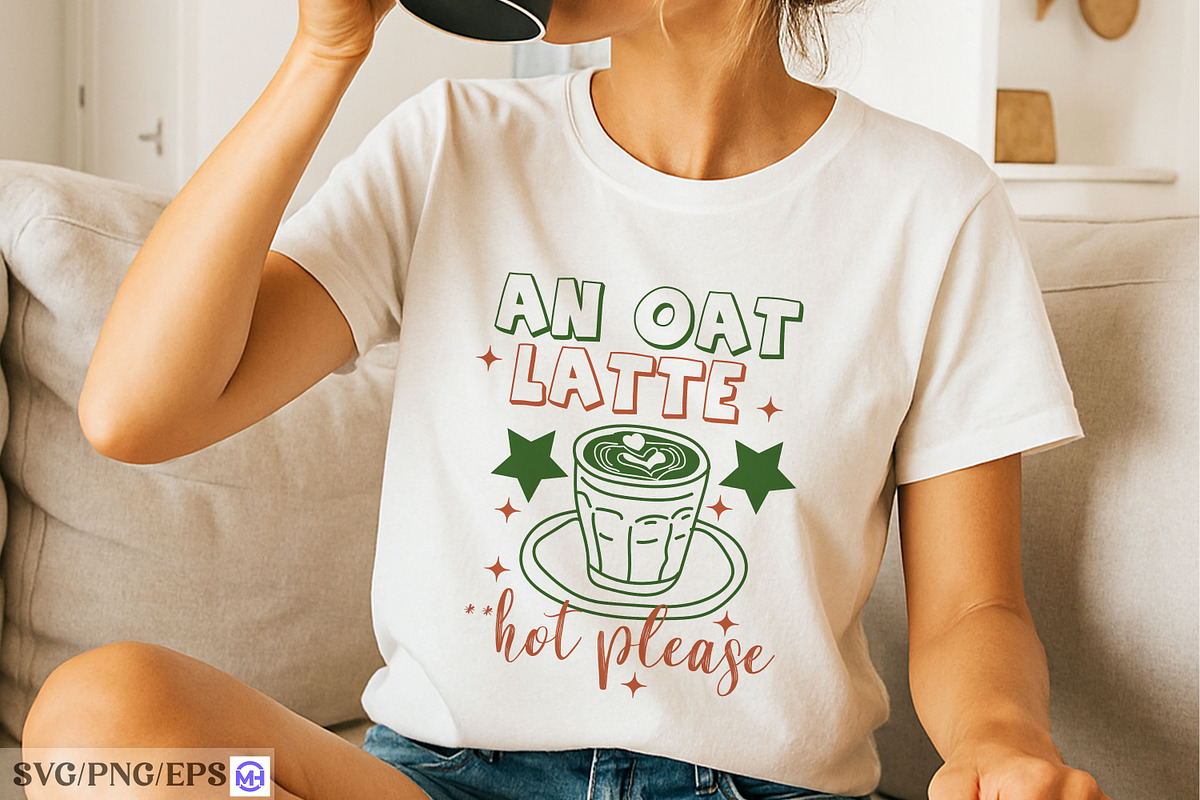 Coffee Oat Latte Hand-drawn PNG SVG, a Graphic by mh_arif (Photo 4 of 4)