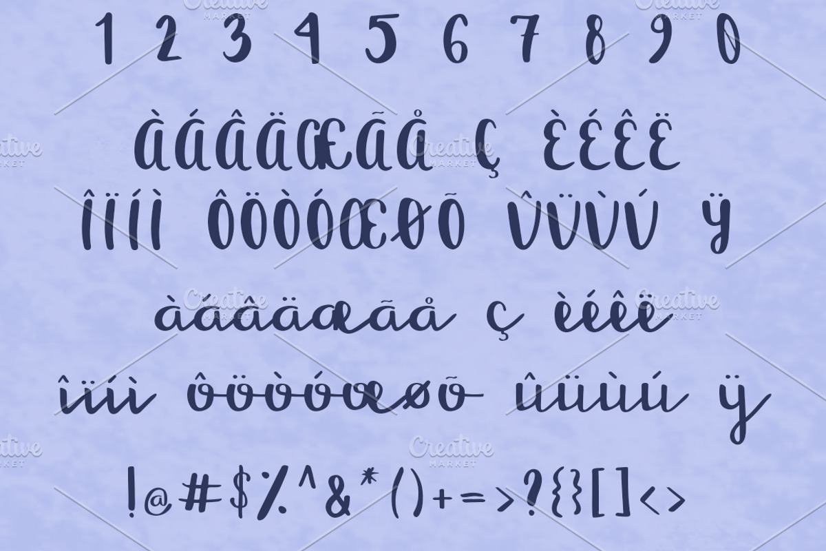 GREEN OLIVES Quirky Script Font preview 6