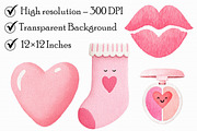 Coquette Valentines Clipart, an Illustration by Libby Wishes (Thumbnail 7 of 7)