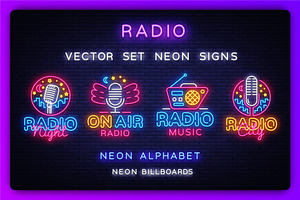 Radio Neon Signs