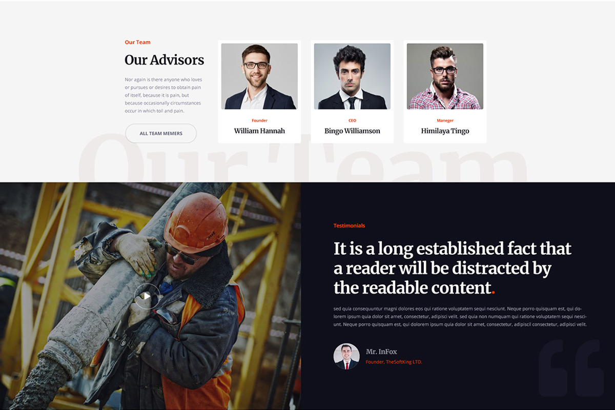 Brixer - Industry HTML Template, a HTML Template by THESOFTKING (Photo 3 of 3)