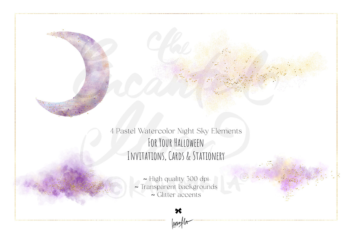 Halloween Gothic Woodland Clipart, a Seasonal Illustration by KaramfilaS (Photo 6 of 8)
