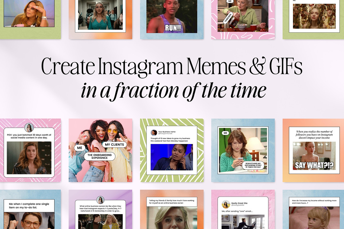 Canva Instagram Meme & GIF Templates, a Social Media Template by Fallon Gerst (Photo 8 of 11)