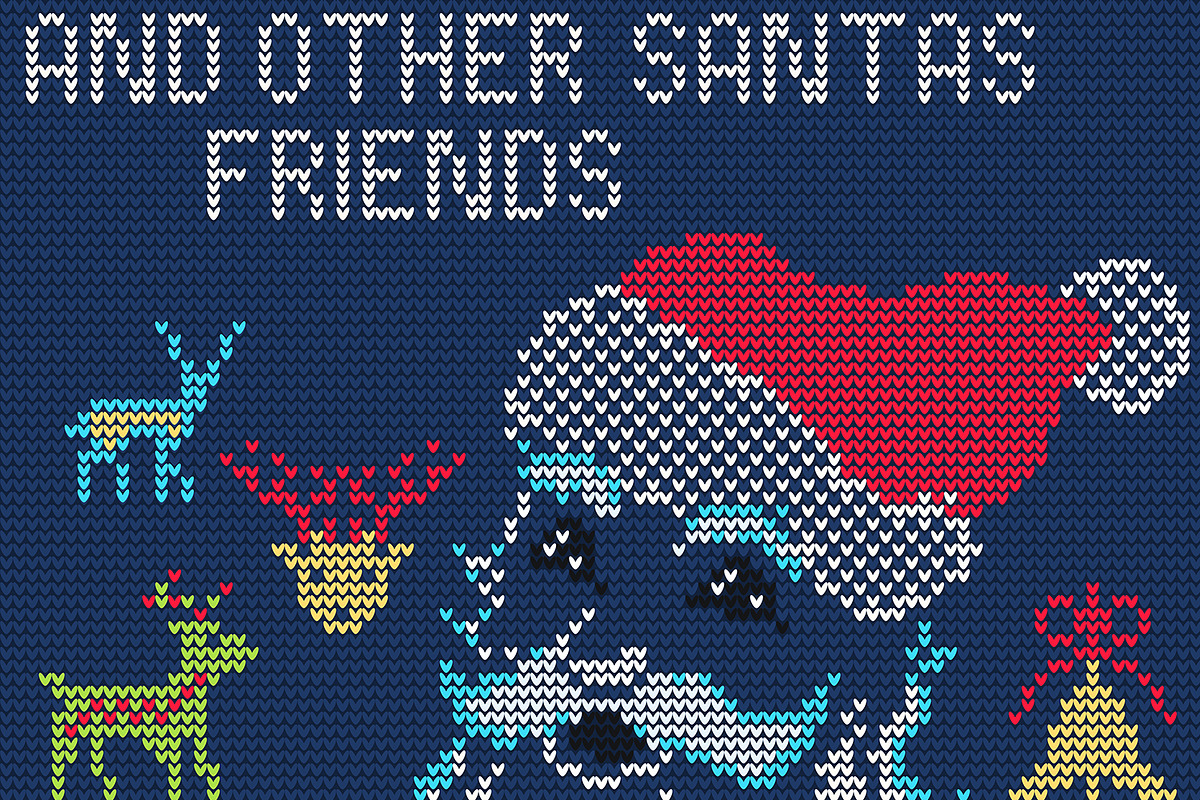 Christmas Knitted Big Elements Set, a Texture Illustration by Katyr (Photo 5 of 6)
