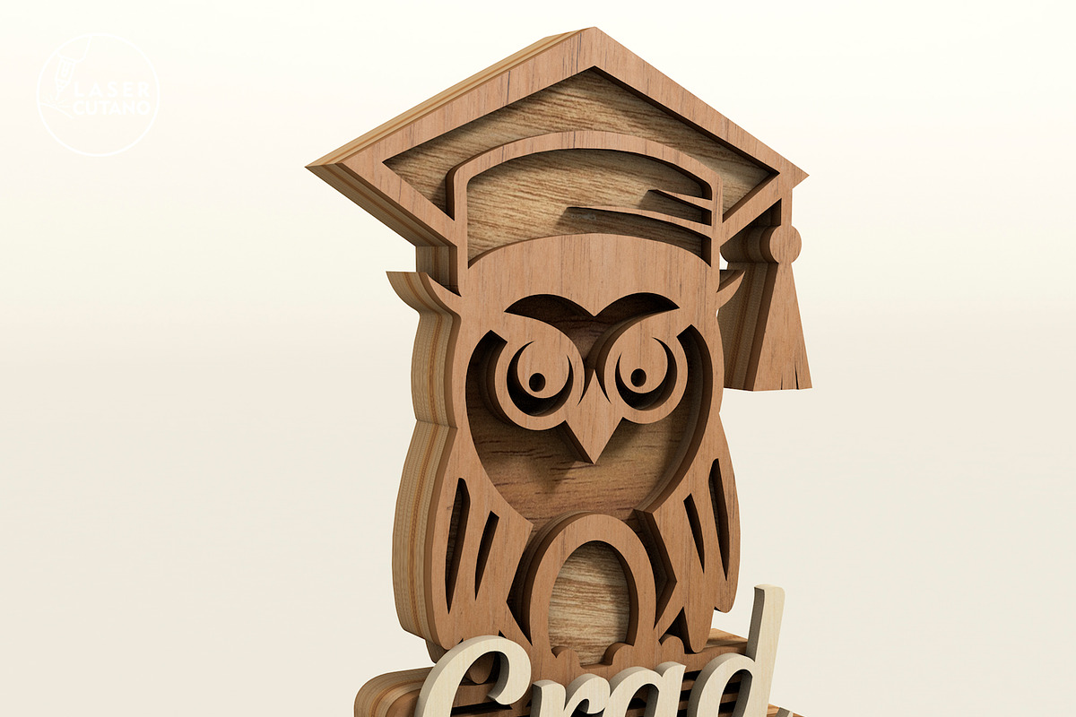 Graduation Set Decorative Laser Cut, a Templates & Theme by LaserCutano (Photo 7 of 11)