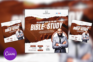 Bible Study Canva Editable Template