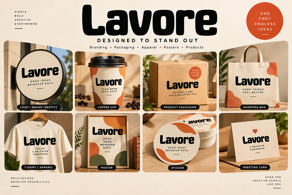 Lavore, a Script Font by Wow Magic (Photo 2 of 6)