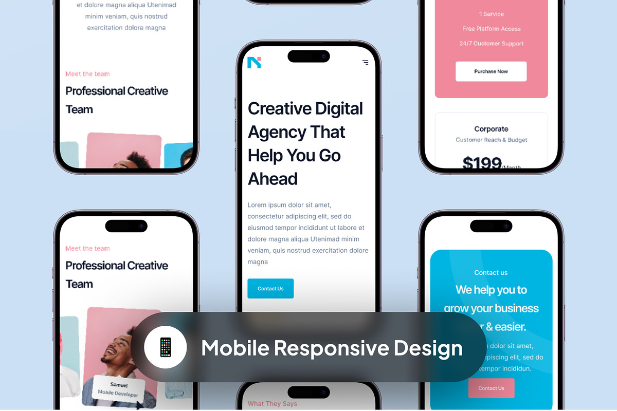 Digital Agency Web Templates, a Bootstrap Template by CreativeUI (Photo 6 of 7)