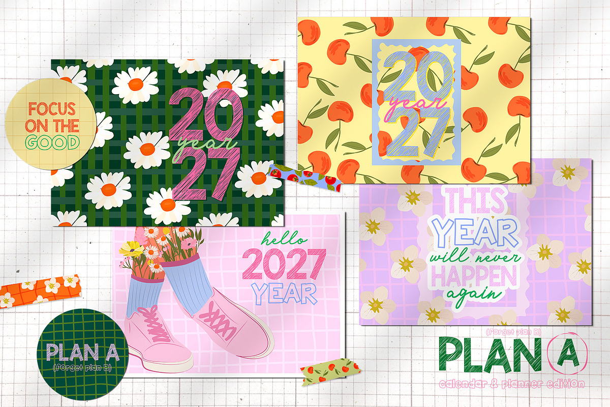 2027 Plan A. Calendar & Planners, a Decorative Illustration by Mio Buono (Photo 12 of 13)