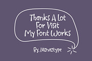 Speakinx - A Handwritten Typeface, a Handwritten Font by nIznaztype (Thumbnail 6 of 6)