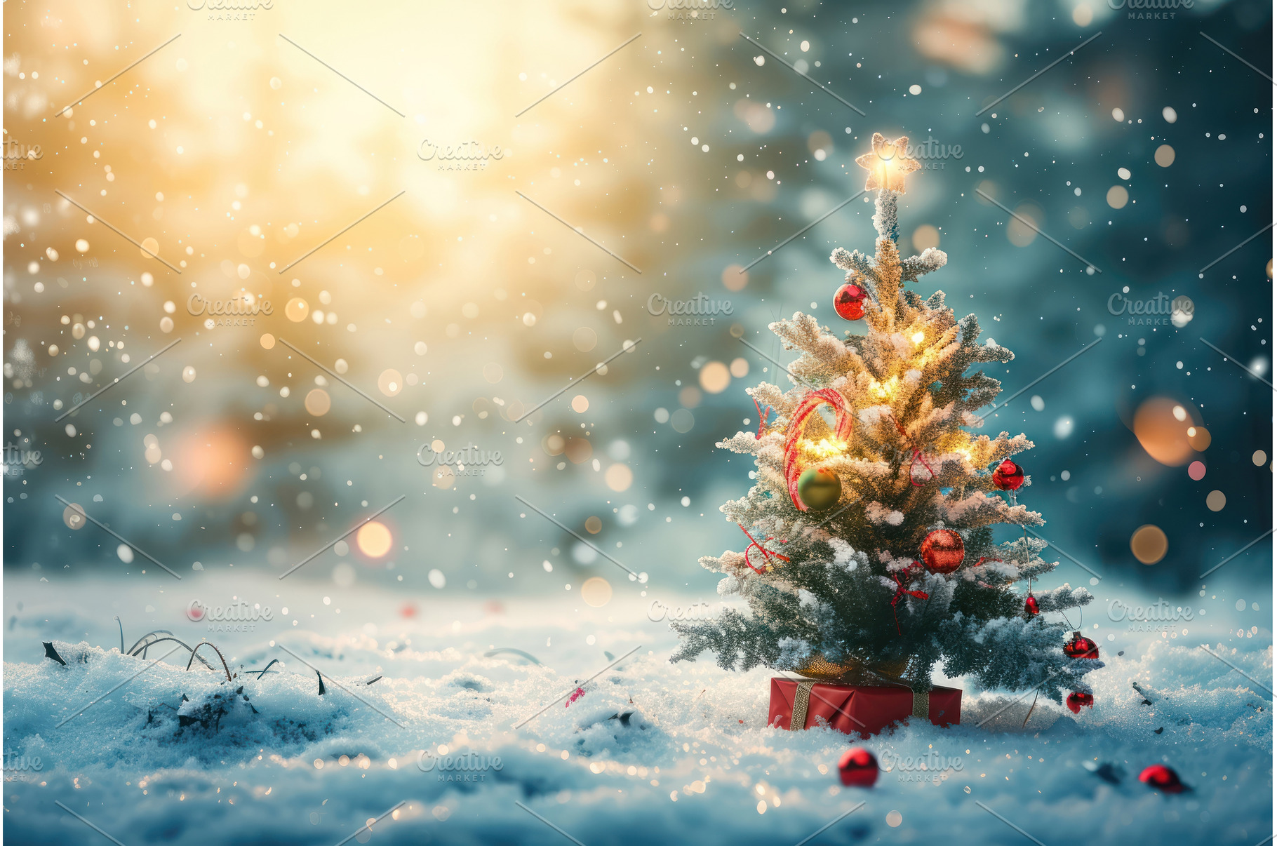 Beautiful small Christmas tree, a Nature Photo by Ungvar Studio