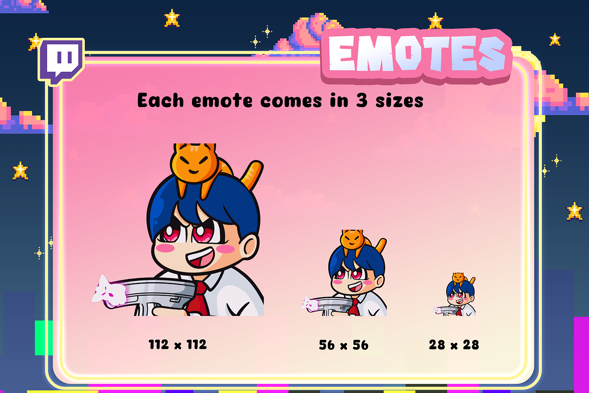 Boycat Animated Twitch Emotes, an Emoji Icon by Pixel Picasso Studio (Photo 2 of 5)
