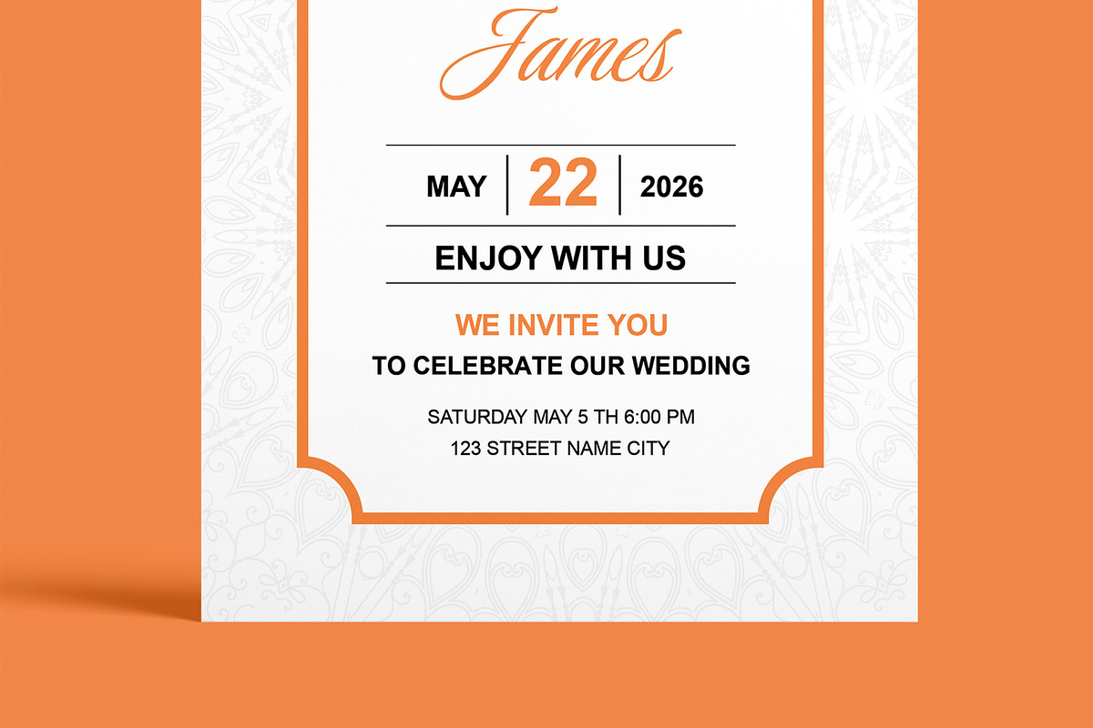 Invitation Card Template Layout, an Invitation Template by MightyDesign (Photo 5 of 8)