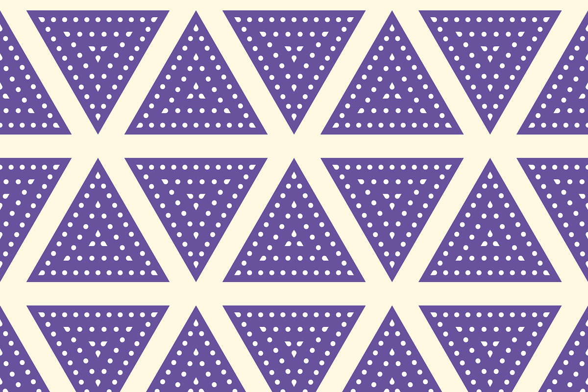 Triangles. Dot seamless Patterns., a Pattern Graphic by AnastasiaFlowStudio (Photo 1 of 2)