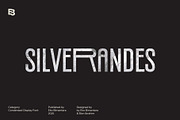 Silverandes; Condensed Display Font, a Font by Eko Bimantara (Thumbnail 1 of 12)