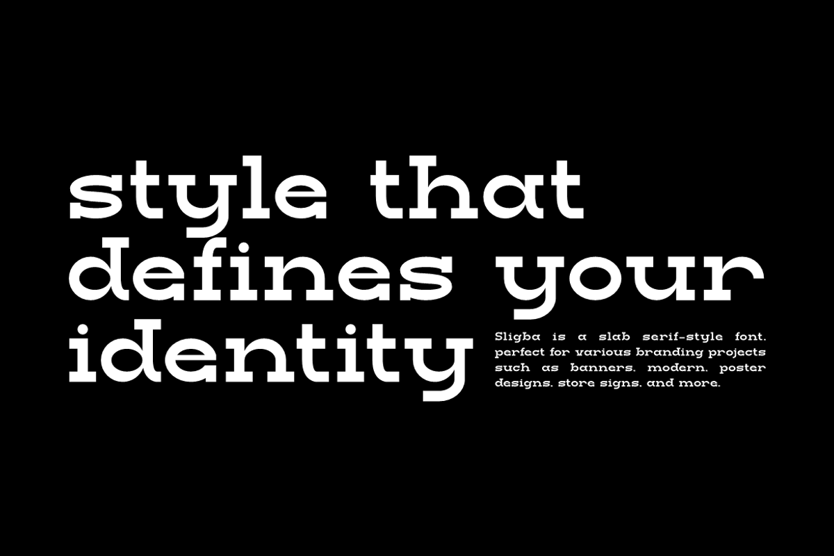 Sligba - Slab Sports Font, a Slab Serif Font by Iqsiart Studio (Photo 5 of 11)