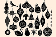 Christmas Ornaments Linocut Bundle, an Illustration by ClayStudio (Thumbnail 2 of 8)