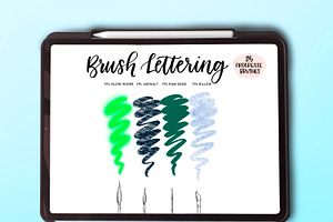 25 Brush Procreate Lettering Bundle