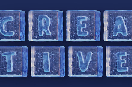 Ice Cube - 3D Color SVG Font, a Font by Deeezy