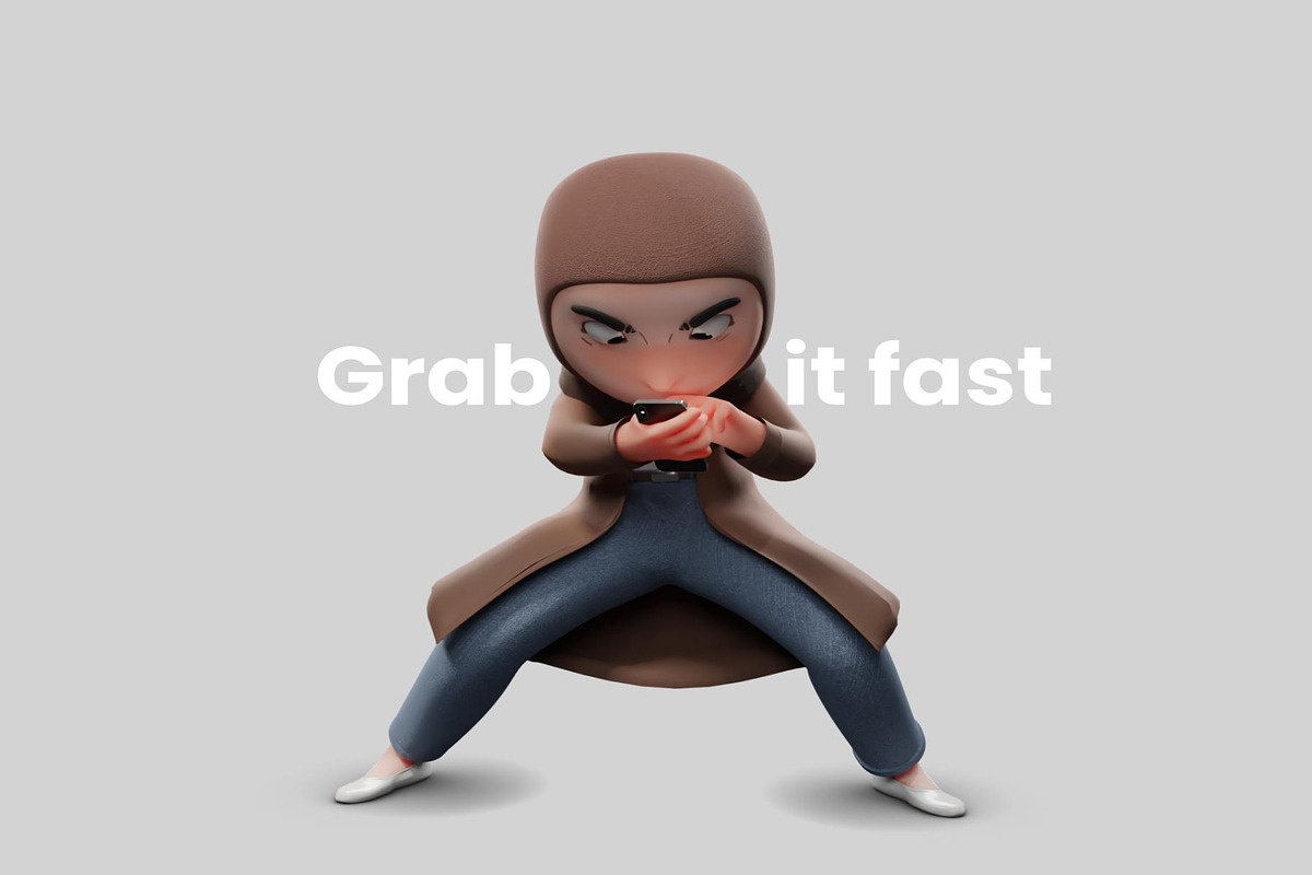 3D Hijab Illustration, a Person Illustration by Lumina_ui_ux202 (Photo 1 of 8)