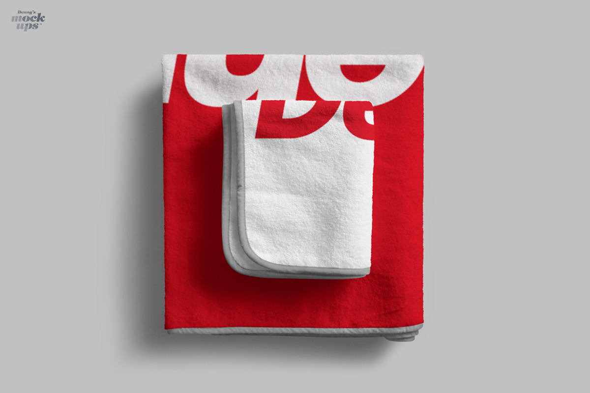Towel 2 Sizes Mockup, a Household Mockup by Denny's Mock-ups (Photo 7 of 11)