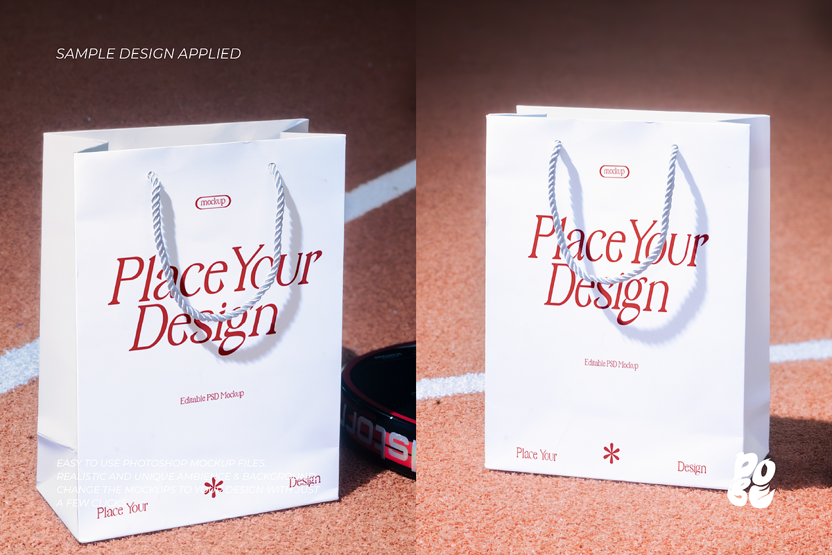 Paperbag Sport Mockup Set - Vol 2, a Packaging Mockup by DOBE Studio (Photo 4 of 4)