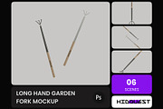 Long Hand Garden Fork Mockup, a Household Mockup by hiddemaru (Thumbnail 1 of 4)
