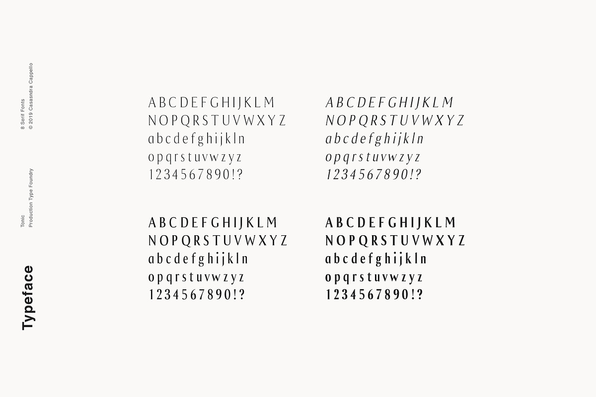 Tonic - Luxurious Serif Typeface preview 5