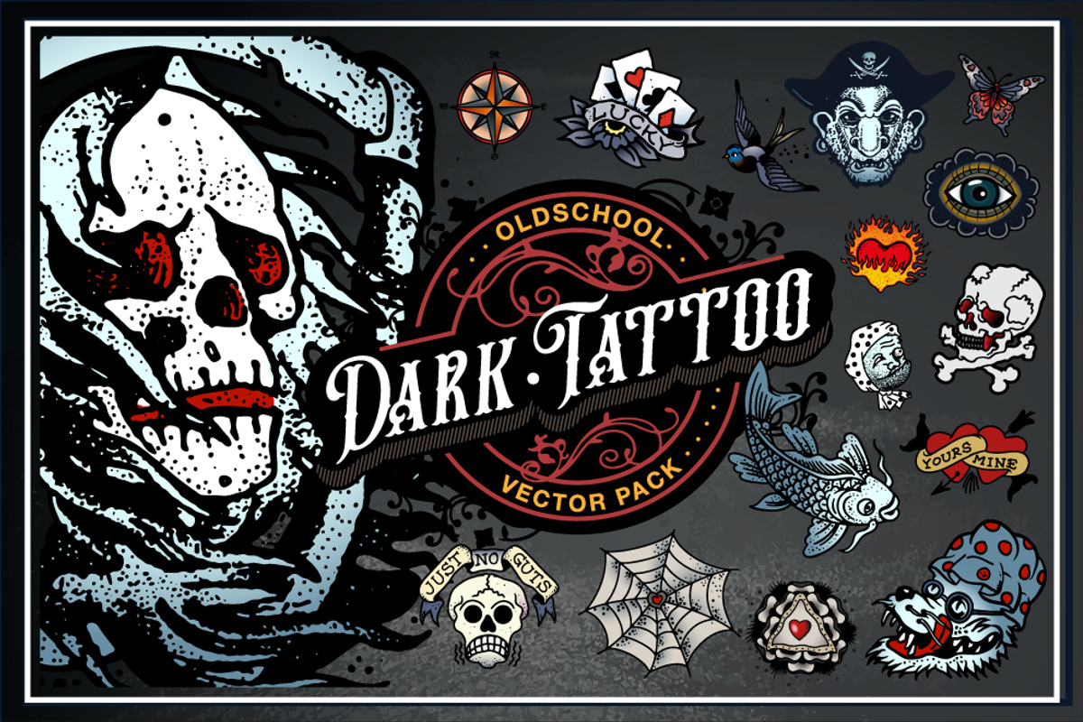 Tattoo Vector Pack, an Education Illustration by Vector Clash (Photo 1 of 4)