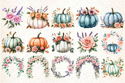 Watercolor Fall Flower Clipart, an Illustration by Libby Wishes (Thumbnail 2 of 7)