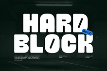Hard Block – Bold Chunky Round Font