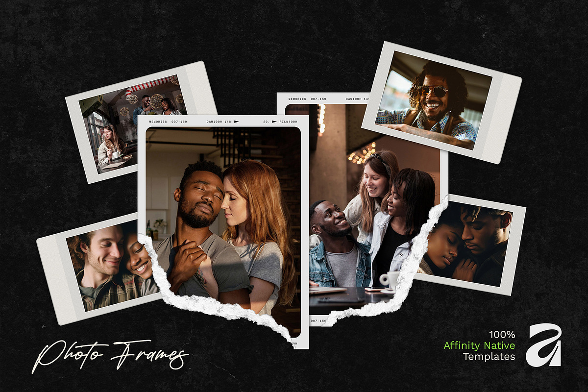 Photo Frames Affinity Templates Set, a Books & Magazine Mockup by Andrew Skoch Design (Photo 5 of 13)
