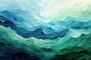A digital art piece featuring wavy l, a Photo by LOGOCREATIVE