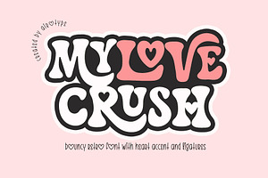 My Love Crush - Heart Cute Font, a Serif Font by Airotype