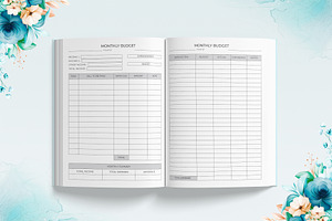 Editable Monthly Budget Planner V-1