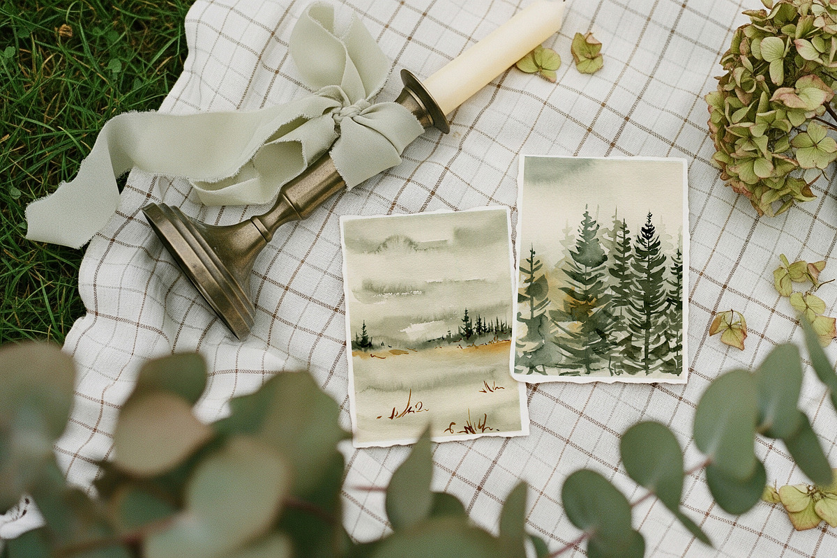 Hand Painted Watercolor Landscape, a Seasonal Illustration by ArtMaslyana (Photo 5 of 5)