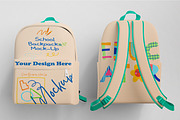 School Backpacks Mock-Ups, a Packaging Mockup by 2M GRAPHICS DESIGN (Thumbnail 5 of 5)