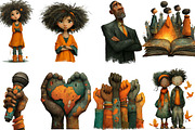 African American History Clipart, an Illustration by Designking (Thumbnail 2 of 5)