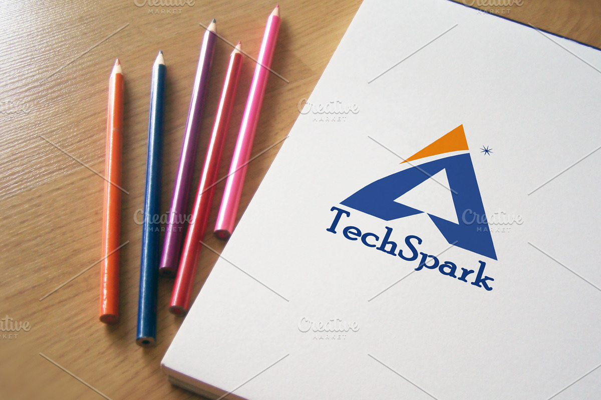 Tech Spark Logo Template Design, a Branding & Logo Template by FusionadCreates (Photo 4 of 6)