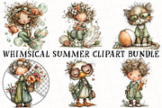 Whimsical Summer Clipart Bundle, an Illustration by OK Design (Thumbnail 2 of 6)