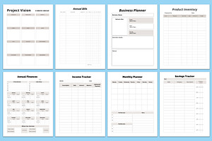 Editable Printable Planner Bundle