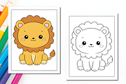 Cute Animals Coloring Pages for Kids, an Animal Illustration by Ink Gallery (Thumbnail 8 of 8)
